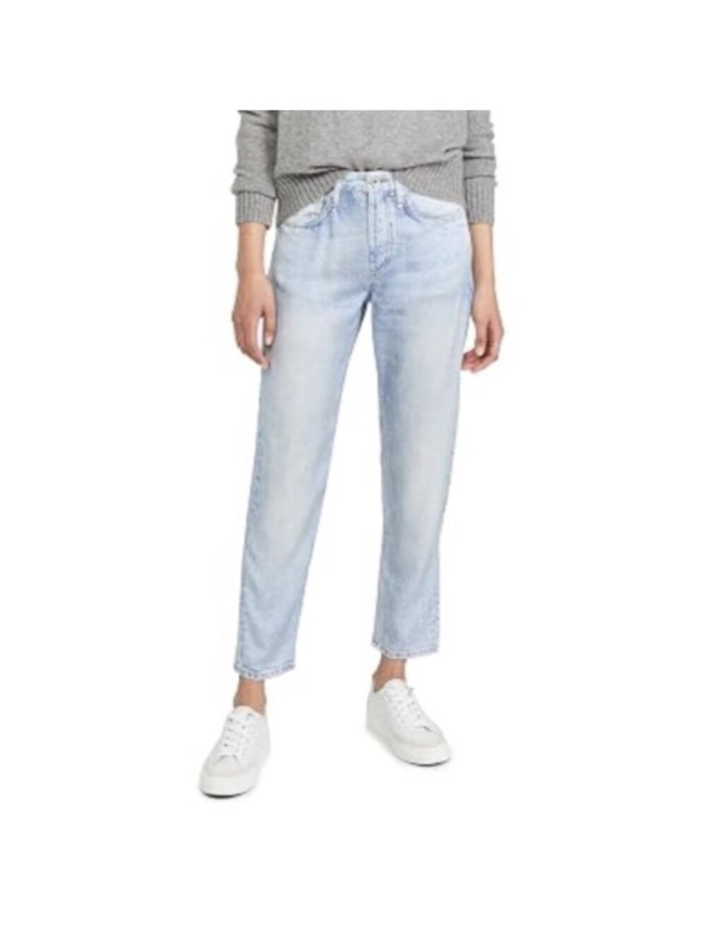 rag & bone Light Wash 100% Tencel Cropped Jeans
